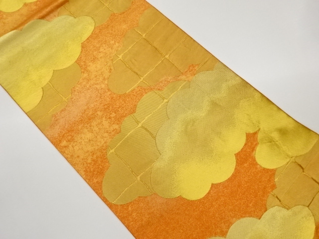 JAPANESE KIMONO / FUKURO OBI / WOVEN CLOUD / NISHIJIN 